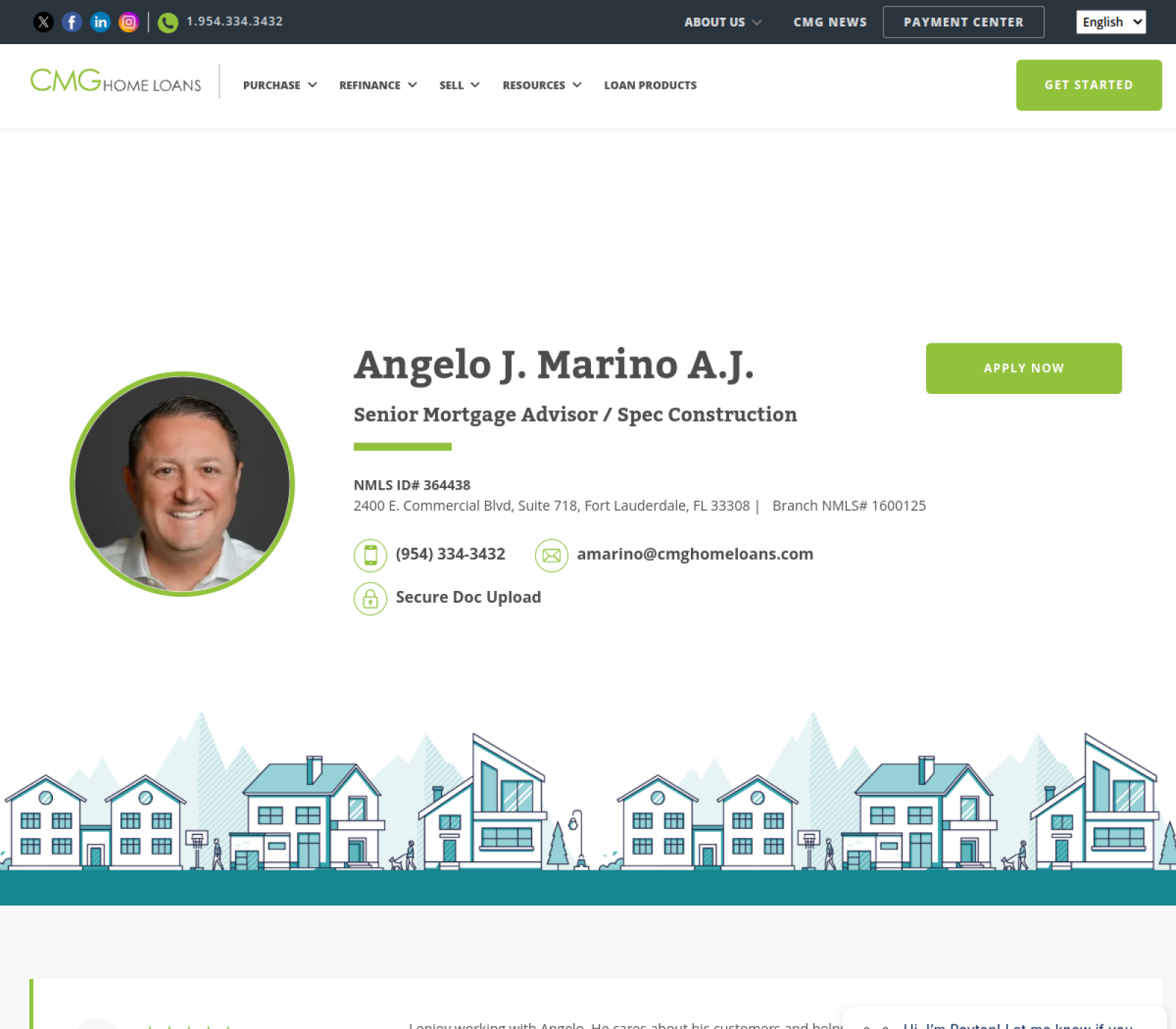 A.J. Marino (CMG Home Loans) official website imagery