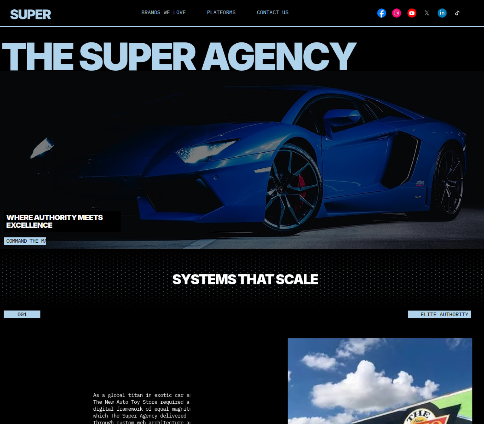 The Super Agency official website imagery